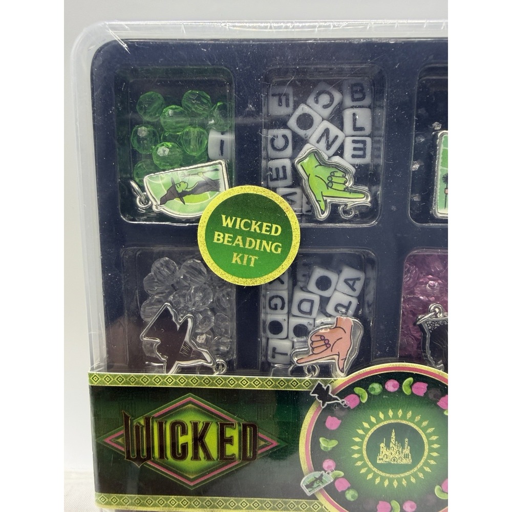 Wicked Beading Kit Alphabet Beads Charms Jewelry Craft Set New - Picture 4 of 6